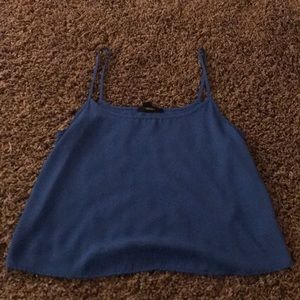 Dark Blue Cropped Tank